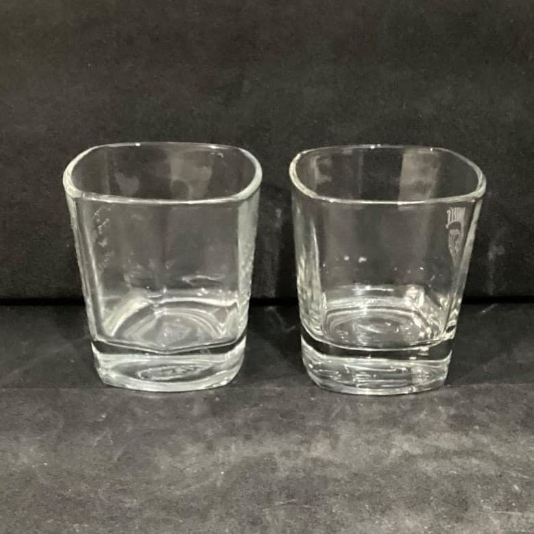 Jack Daniels Old No. 7 Whiskey Rocks Glasses, Set Of 2, Mismatched Barware - Thumbnail 9
