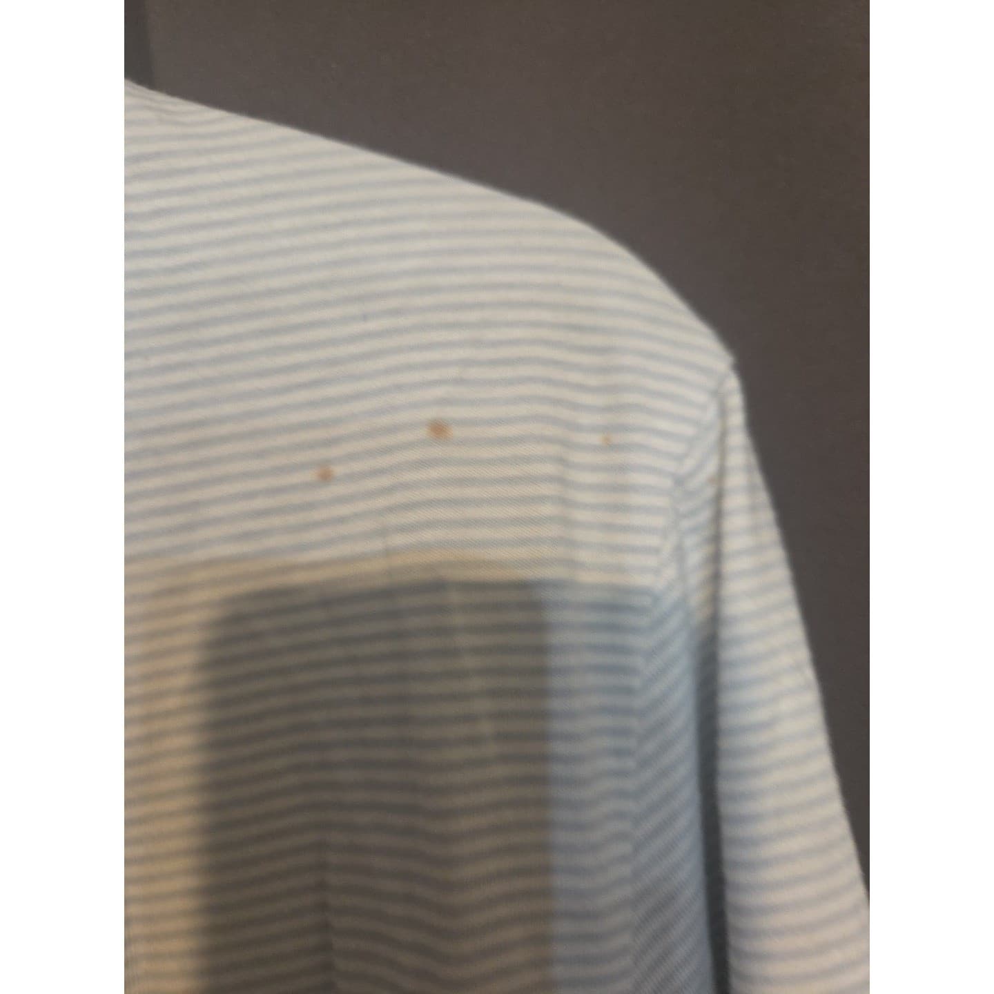 Sonoma Intimates Womens Blue Striped Polka Dot Trim, Lightweight Small Robe - Thumbnail 6
