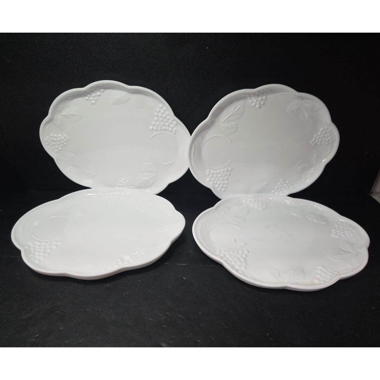 Indiana Glass Harvest Grape Plates, Set of 4, Replacement Snack Trays, Tableware - Thumbnail 2