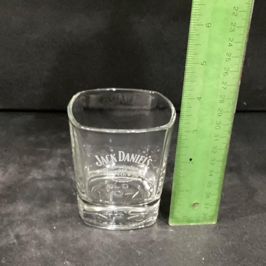 Jack Daniels Old No. 7 Whiskey Rocks Glasses, Set Of 2, Mismatched Barware - Thumbnail 6