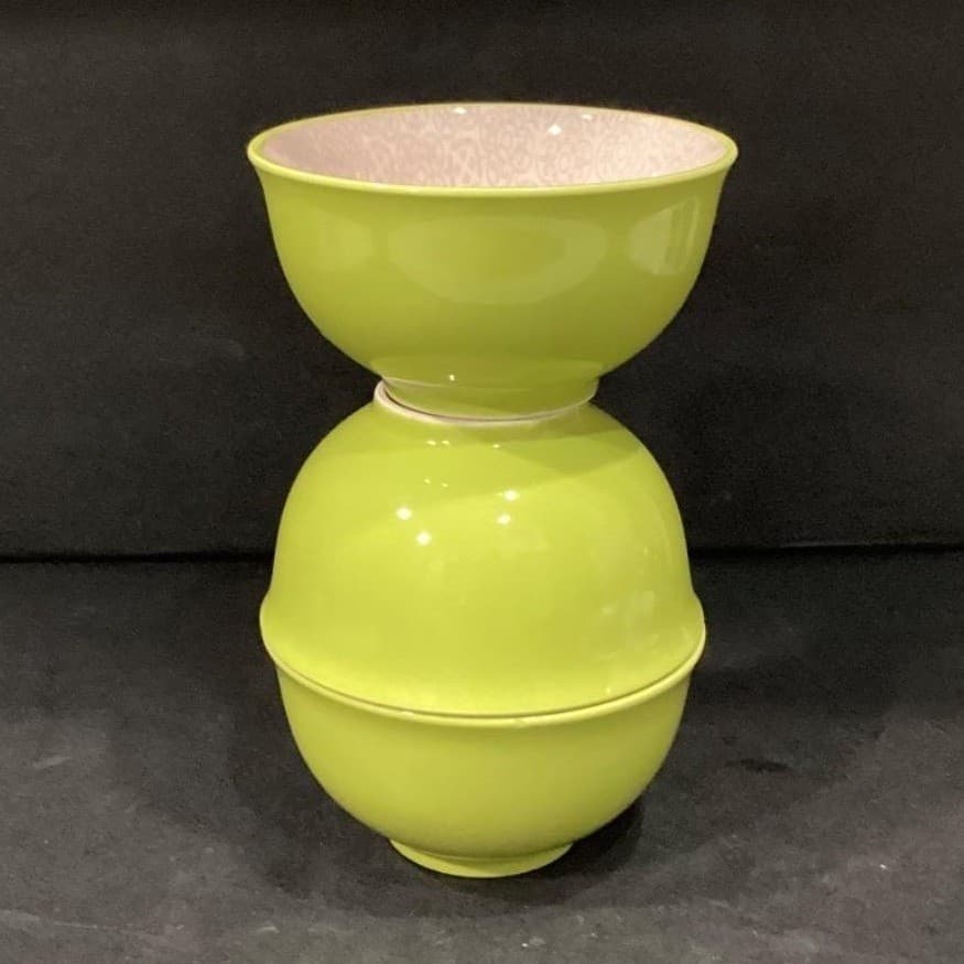 Jameson & Tailor Lime Green Cereal Bowls, Set of 3, Vintage Boutique Kitchenware - Thumbnail 12