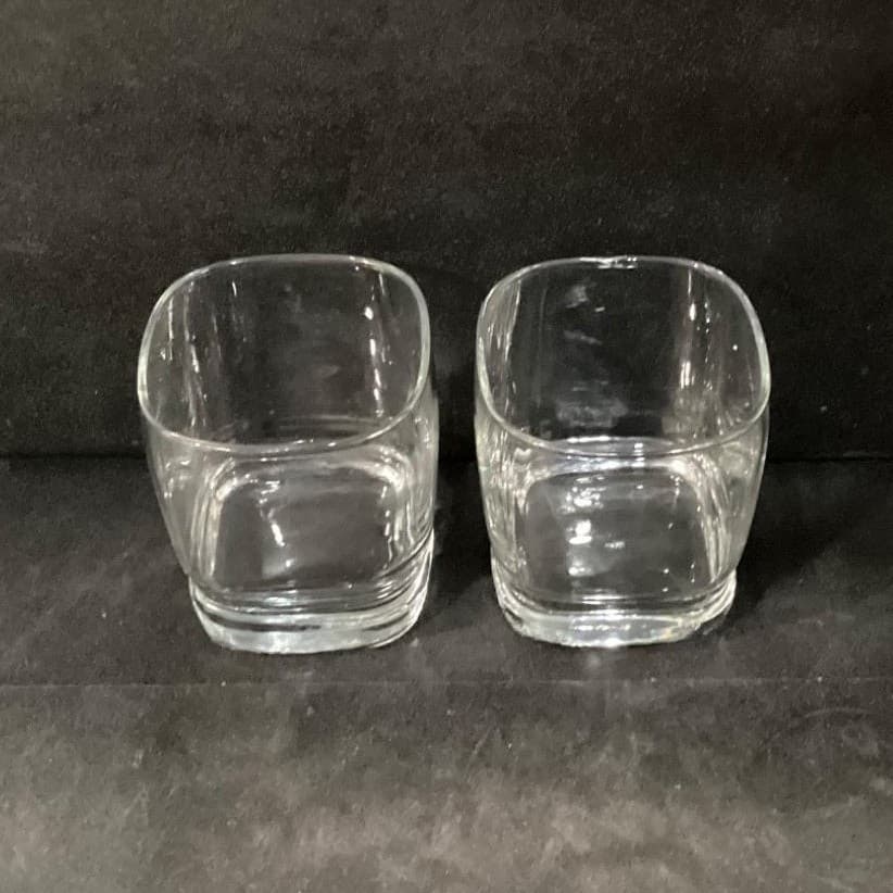 Libbey Carrington Rocks Glasses, Set Of 2, Clear Whiskey Tumblers, Vtg Barware - Thumbnail 3