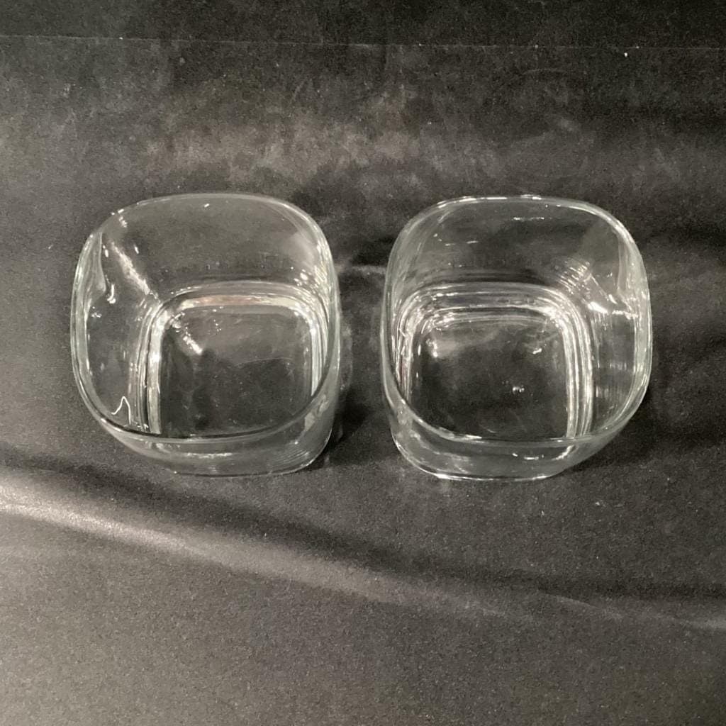 Libbey Carrington Rocks Glasses, Set Of 2, Clear Whiskey Tumblers, Vtg Barware - Thumbnail 4