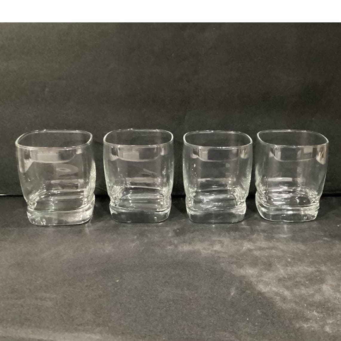 Libbey Carrington Rocks Glasses, Set of 4, Clear Lowball Tumblers, Vtg Barware - Thumbnail 9