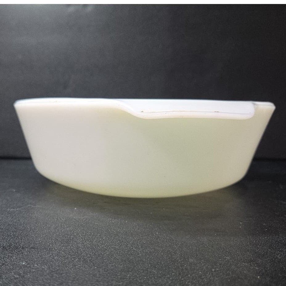 Anchor Hocking Fire King 1qt Casserole Dish #637, Fall Harvest Vegetable Design - Thumbnail 5