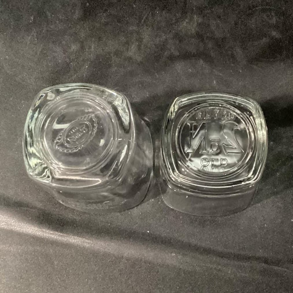 Jack Daniels Old No. 7 Whiskey Rocks Glasses, Set Of 2, Mismatched Barware - Thumbnail 5