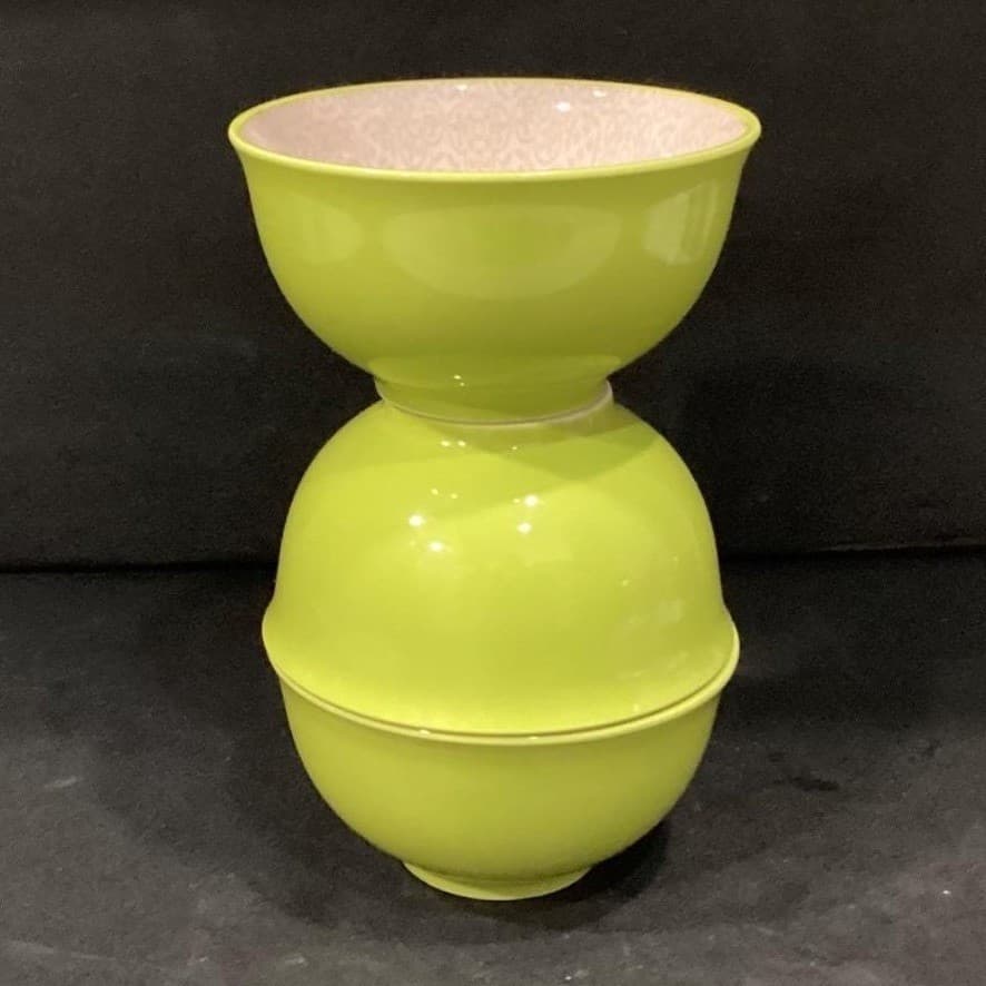Jameson & Tailor Lime Green Cereal Bowls, Set of 3, Vintage Boutique Kitchenware - Thumbnail 10