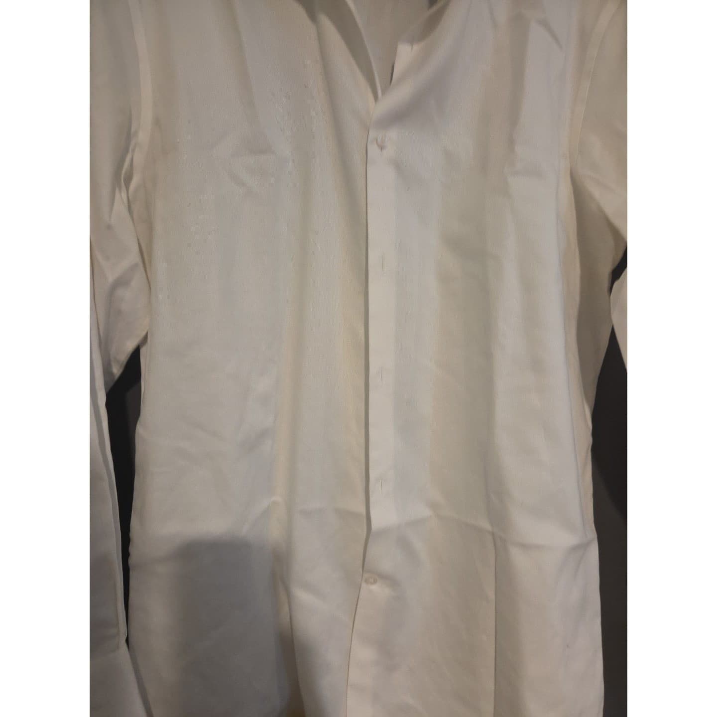 Tailorbyrd Collection White Non Iron Trim Fit Dress Shirt Men's 16 34/35 Gingham - Thumbnail 6