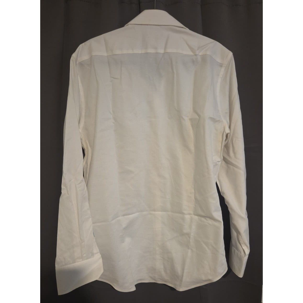 Tailorbyrd Collection White Non Iron Trim Fit Dress Shirt Men's 16 34/35 Gingham - Thumbnail 4