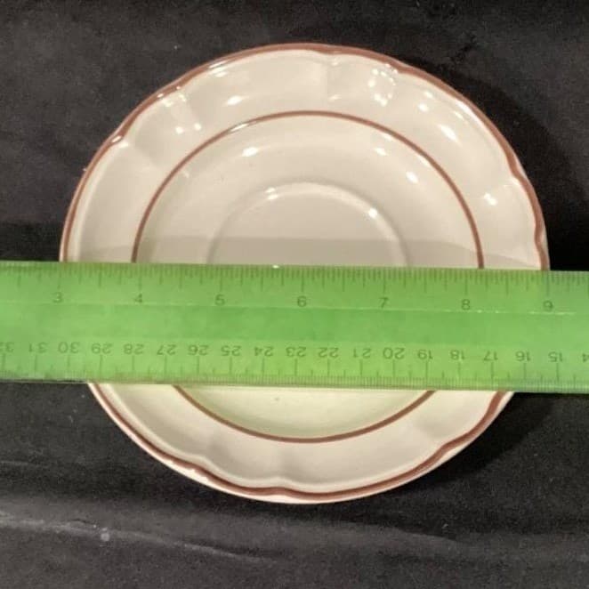 Hearthside Cumberland Mayblossom Saucers, Set of 4, Vintage Stoneware Japan - Thumbnail 4