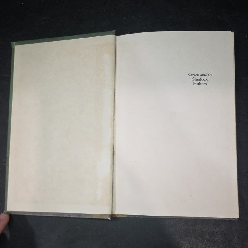 Adventures of Sherlock Holmes A Conan Doyle Golden Illustrated Classic Book 1965 - Thumbnail 3