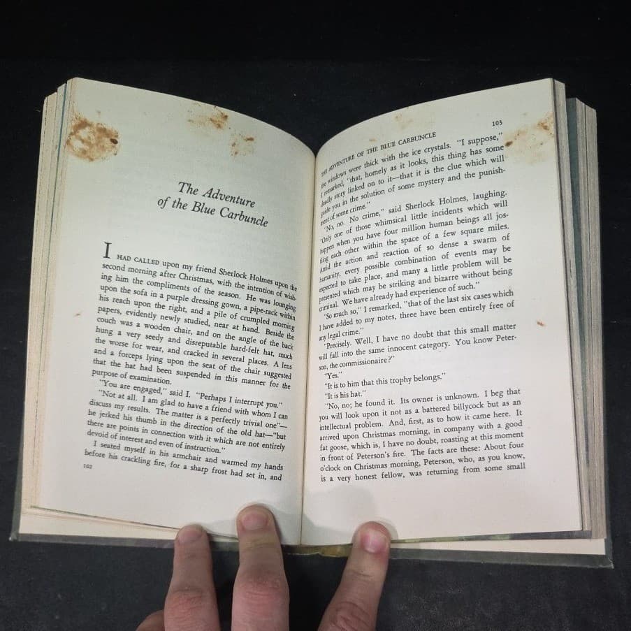 Adventures of Sherlock Holmes A Conan Doyle Golden Illustrated Classic Book 1965 - Thumbnail 6
