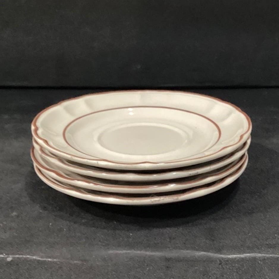 Hearthside Cumberland Mayblossom Saucers, Set of 4, Vintage Stoneware Japan - Thumbnail 10
