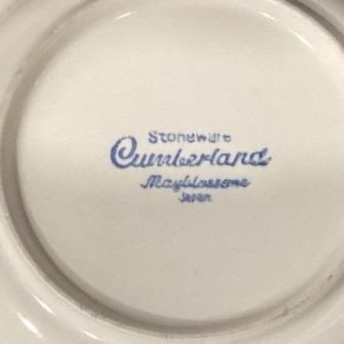 Hearthside Cumberland Mayblossom Saucers, Set of 4, Vintage Stoneware Japan - Thumbnail 6