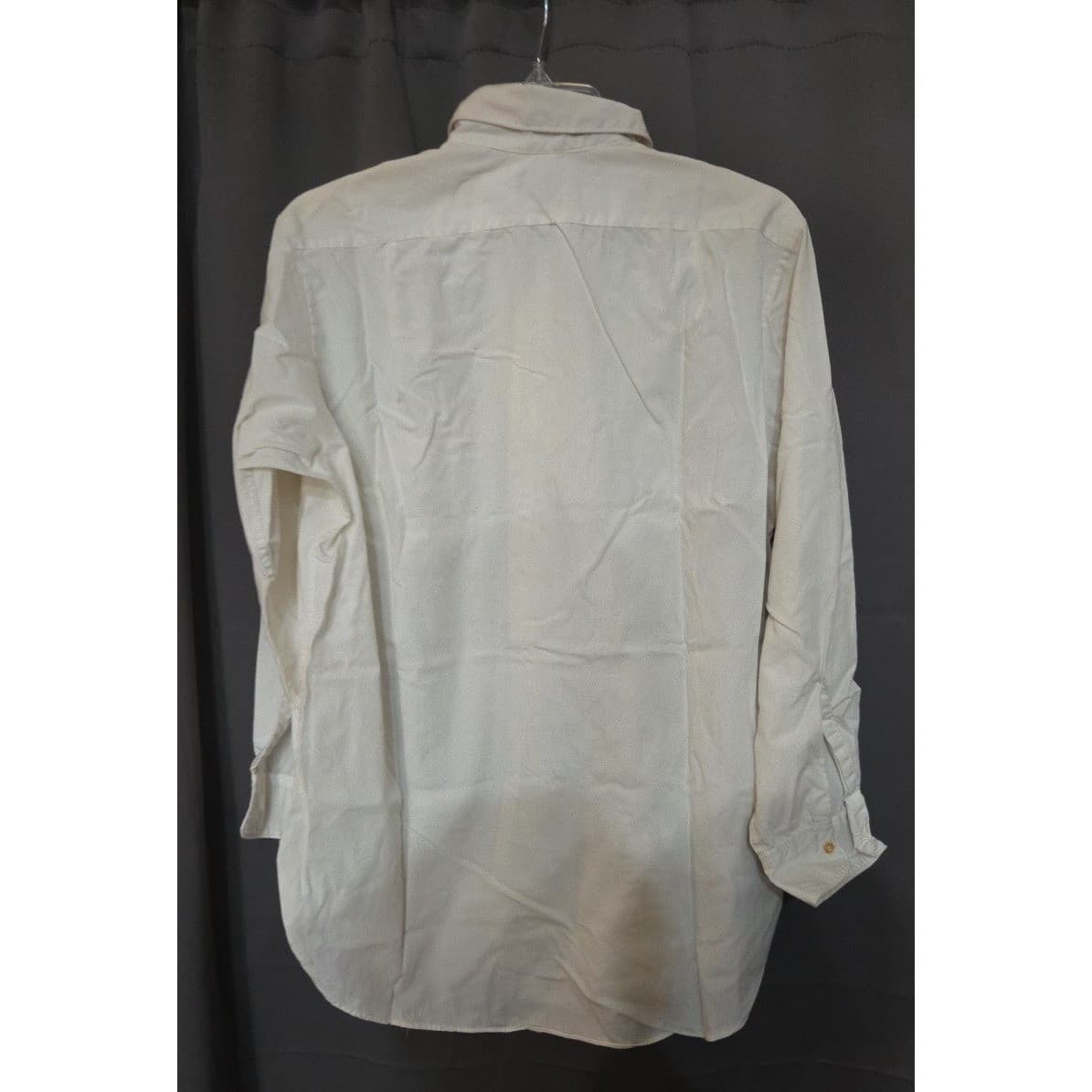 Penneys Towncraft White Pima Cotton Button Down Shirt, Vintage Woman's Size 15.5 - Thumbnail 4
