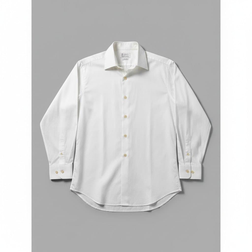 Penneys Towncraft White Pima Cotton Button Down Shirt, Vintage Woman's Size 15.5
