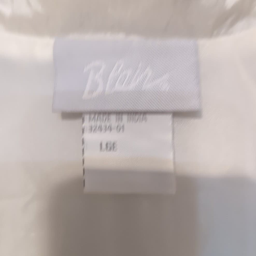 Blair White Nylon Floral Embroidered Zip Windbreaker, Women's Large Jacket - Thumbnail 5