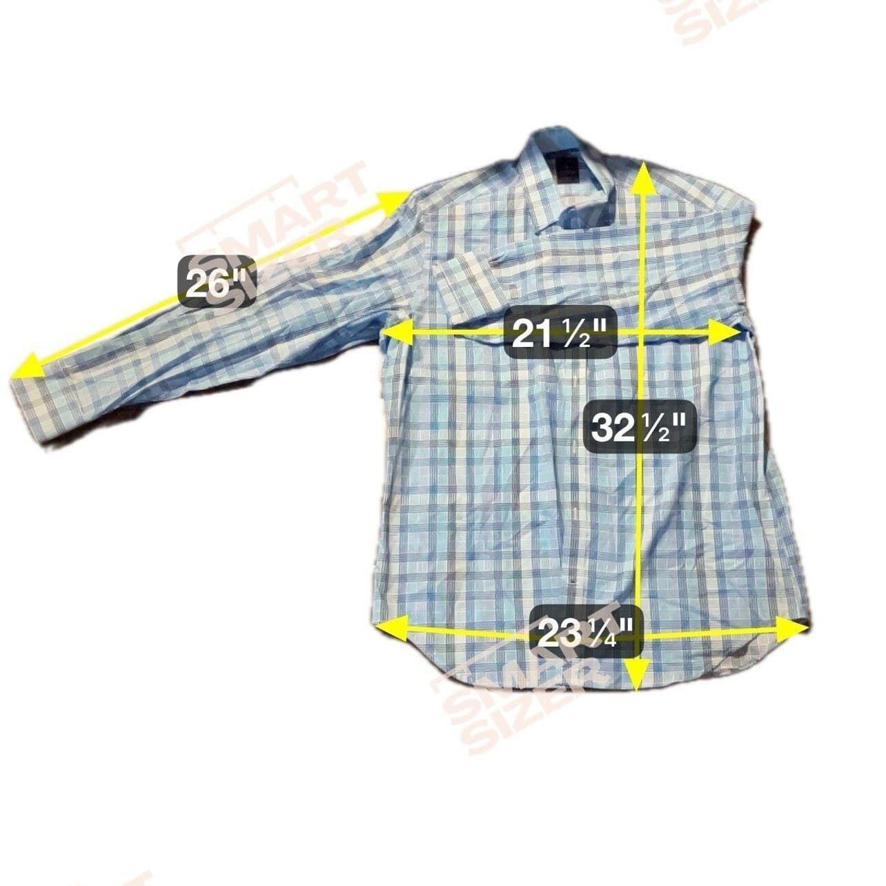 Tailorbyrd Collection Blue White Plaid Long Sleeve Button Down Shirt Men's Large - Thumbnail 2