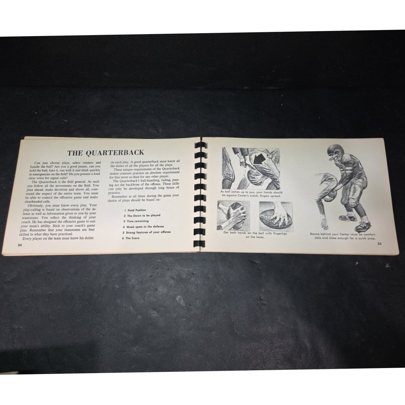 Frank Gifford Football Guidebook Basic Plays Techniques Boys 1963 McGraw Hill - Thumbnail 6