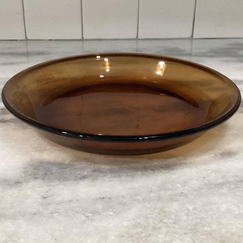 Anchor Hocking Fire-King Amber Pie Plates, Set of 2, Vintage Brown Bakeware - Thumbnail 16