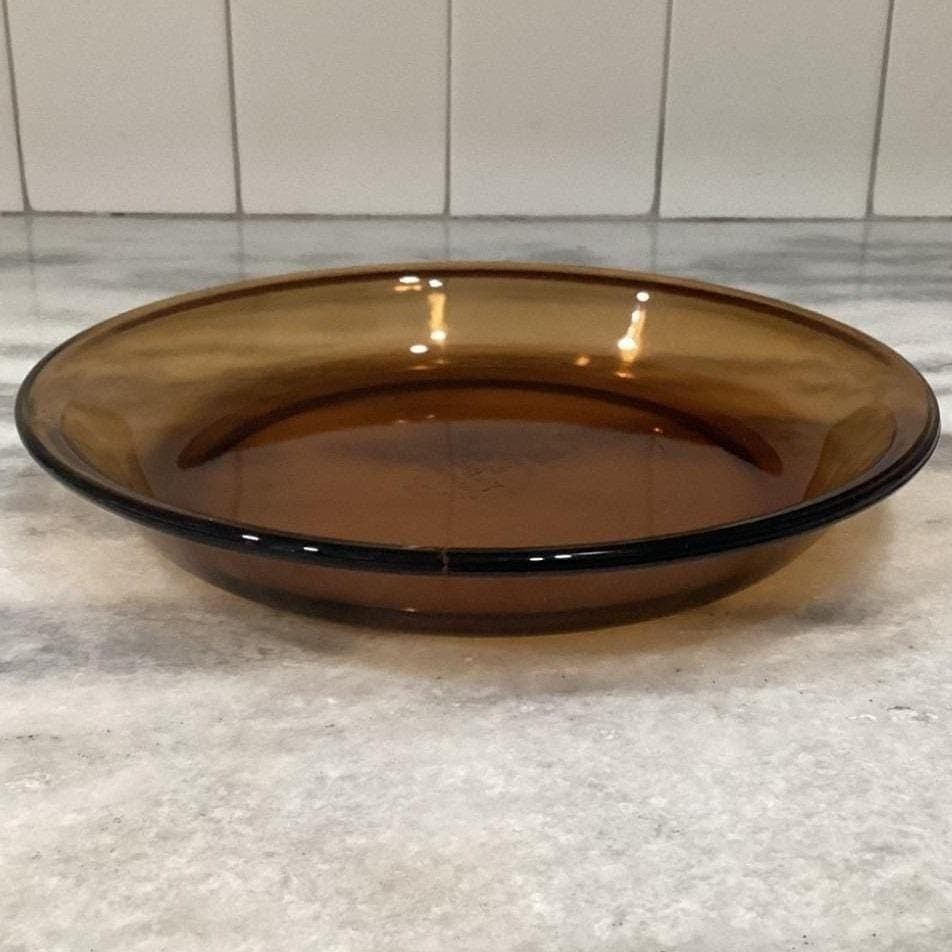 Anchor Hocking Fire-King Amber Pie Plates, Set of 2, Vintage Brown Bakeware - Thumbnail 12