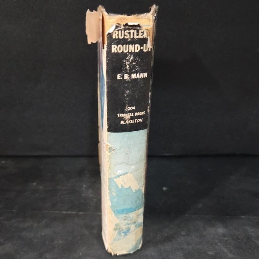 Rustlers' Round-Up E.B. Mann 1945 Triangle Books Western The Whistler Vintage - Thumbnail 9