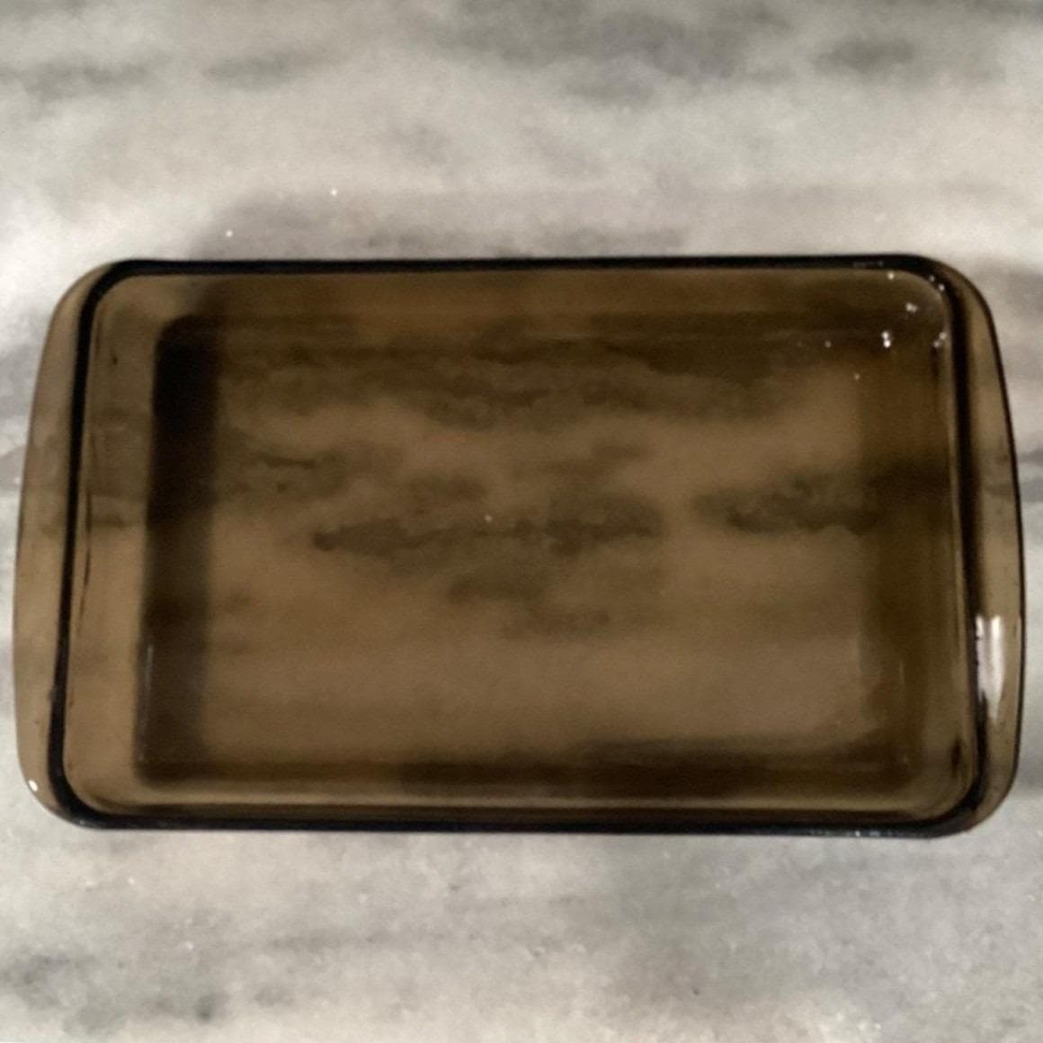 Pyrex Amber Glass Casserole #232, 2L Vintage Square Baking Dish, USA Ovenware - Thumbnail 7