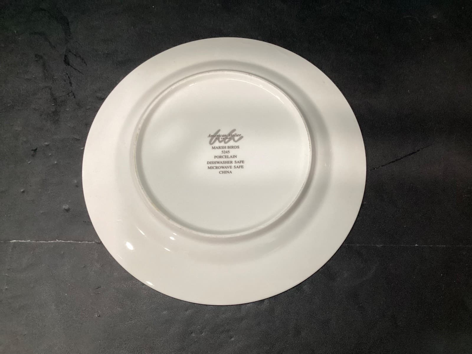 American Atelier "Marsh Birds" Porcelain China Salad Plates #5245 P16 Set Of 2 - Thumbnail 4