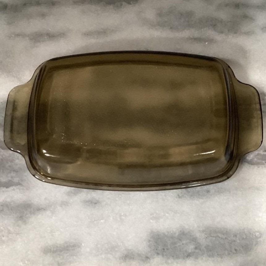 West Bend Amber Slow Cooker Lid, Vintage 4 or 6 Qt Replacement, USA Glassware - Thumbnail 5