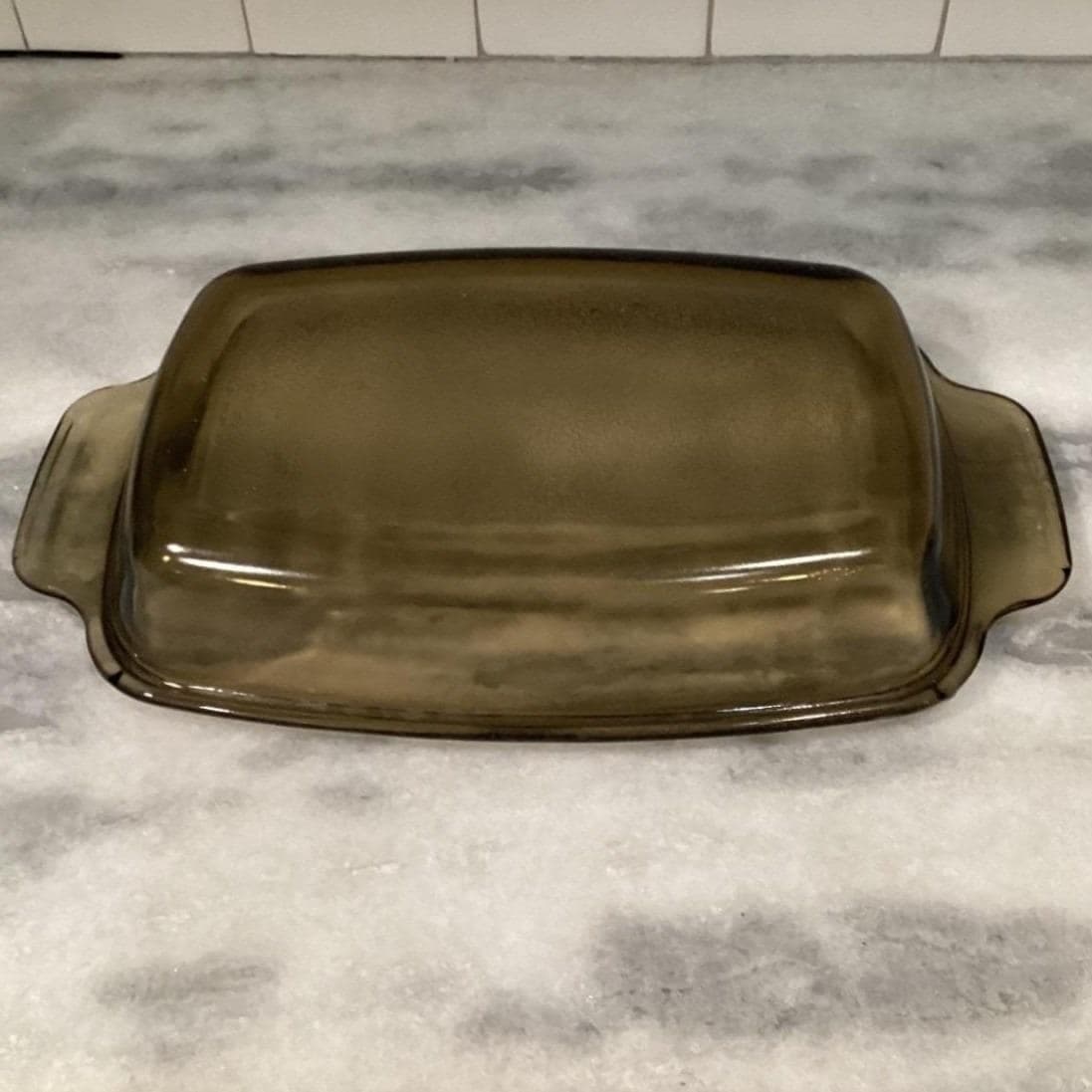 West Bend Amber Slow Cooker Lid, Vintage 4 or 6 Qt Replacement, USA Glassware - Thumbnail 6