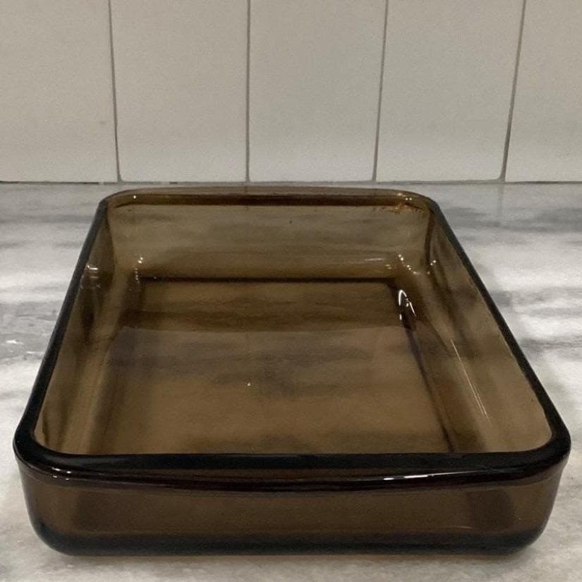 Pyrex Amber Glass Casserole #232, 2L Vintage Square Baking Dish, USA Ovenware - Thumbnail 11
