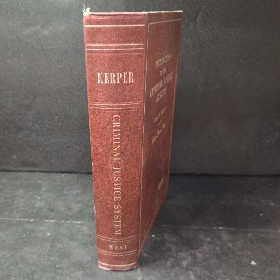 Introduction to the Criminal Justice System by Hazel B Kerper, 1975 Textbook - Thumbnail 10