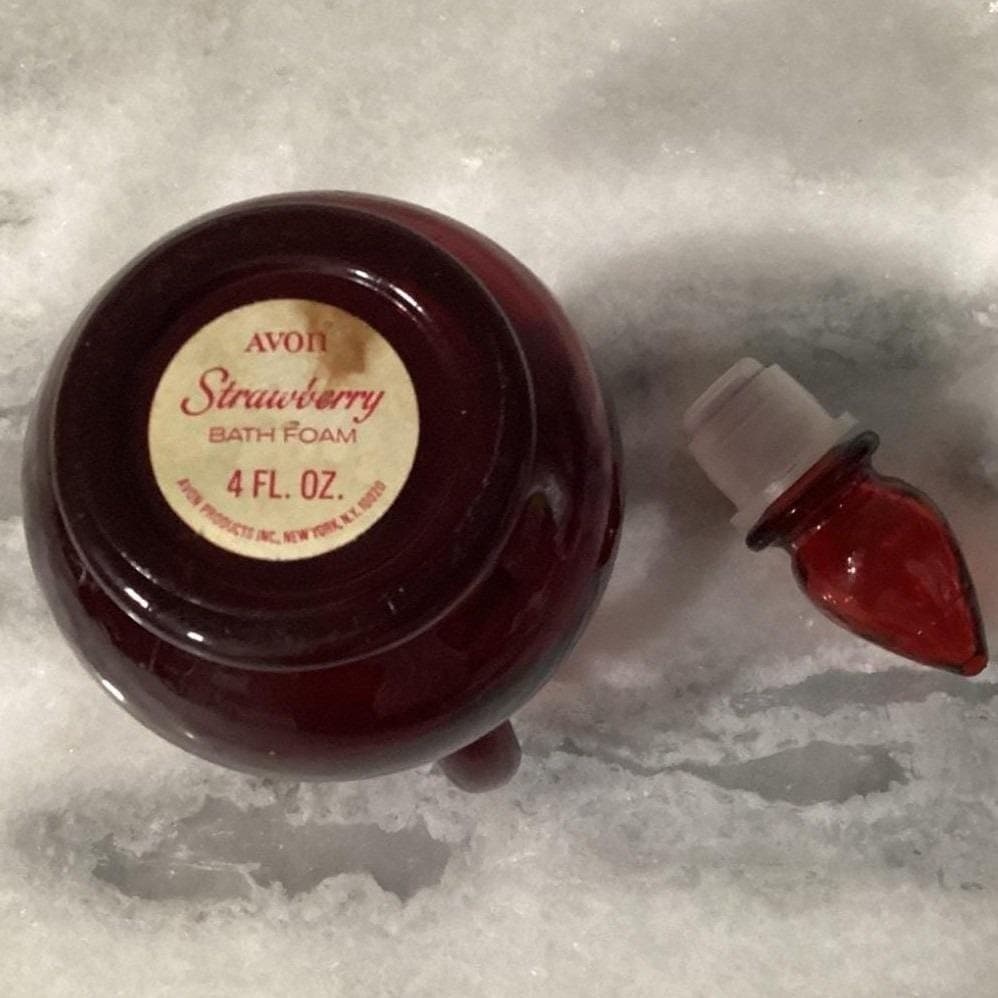 Avon Cape Cod Ruby Red Mini Cruets, Set of 2, Vintage Glass Bottles, Replacement - Thumbnail 4