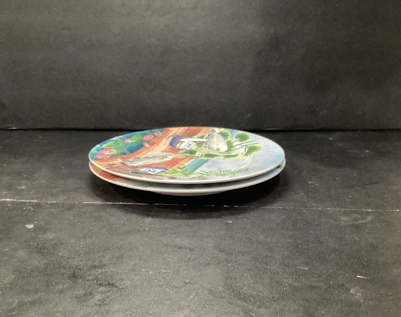 American Atelier "Marsh Birds" Porcelain China Salad Plates #5245 P16 Set Of 2 - Thumbnail 9