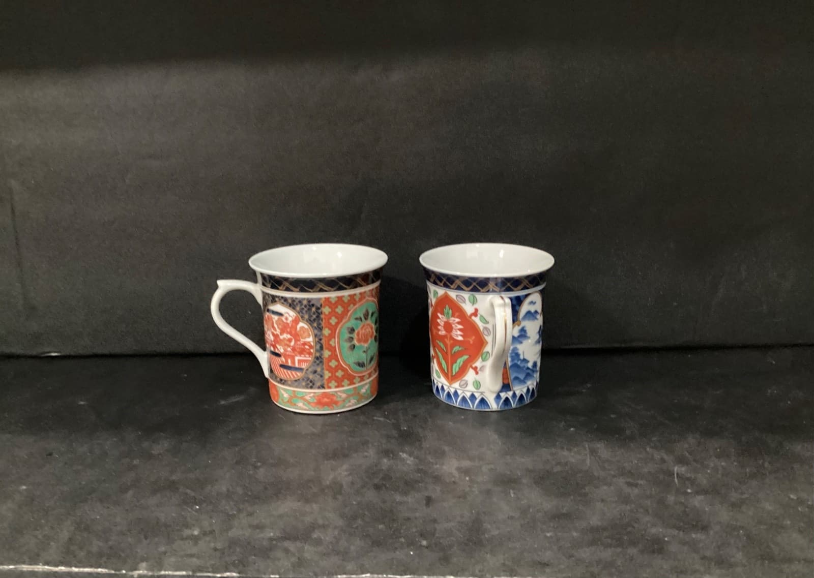 Vintage AMARI Takahashi Porcelain Coffee Mugs Tea Cups Set of 2 - Thumbnail 7