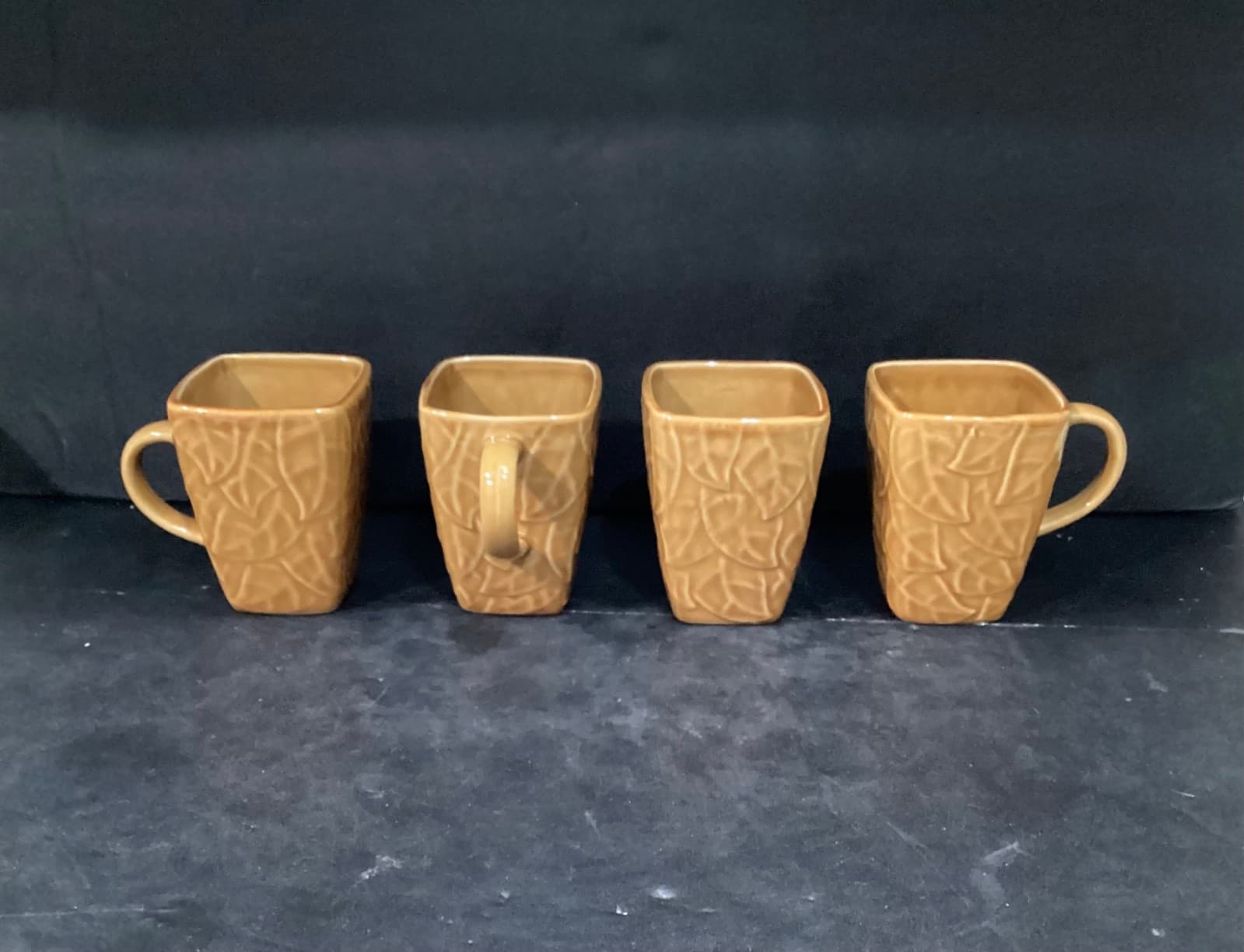 Style Eyes by Baum Bros Coffee Mug Tea Leaves Collection Glazed Set of 4 - Thumbnail 10