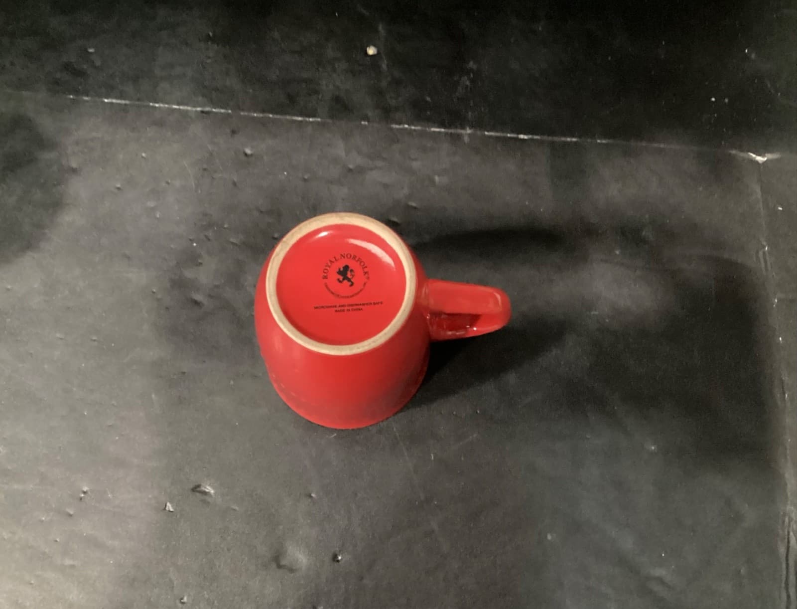 Royal Norfolk Red Ceramic Coffee Mugs Cups 4.5" Set of 2 - Thumbnail 4