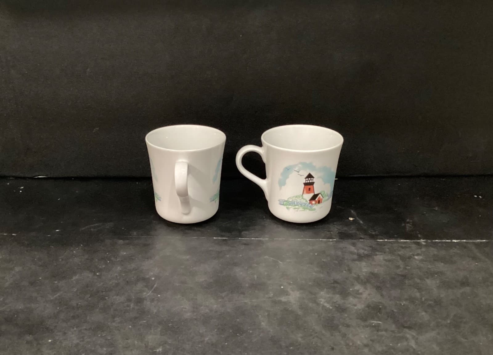 Corelle Coordinates Stoneware Set of 2 Coffee Cups Mugs Outer Banks Lighthouse - Thumbnail 10