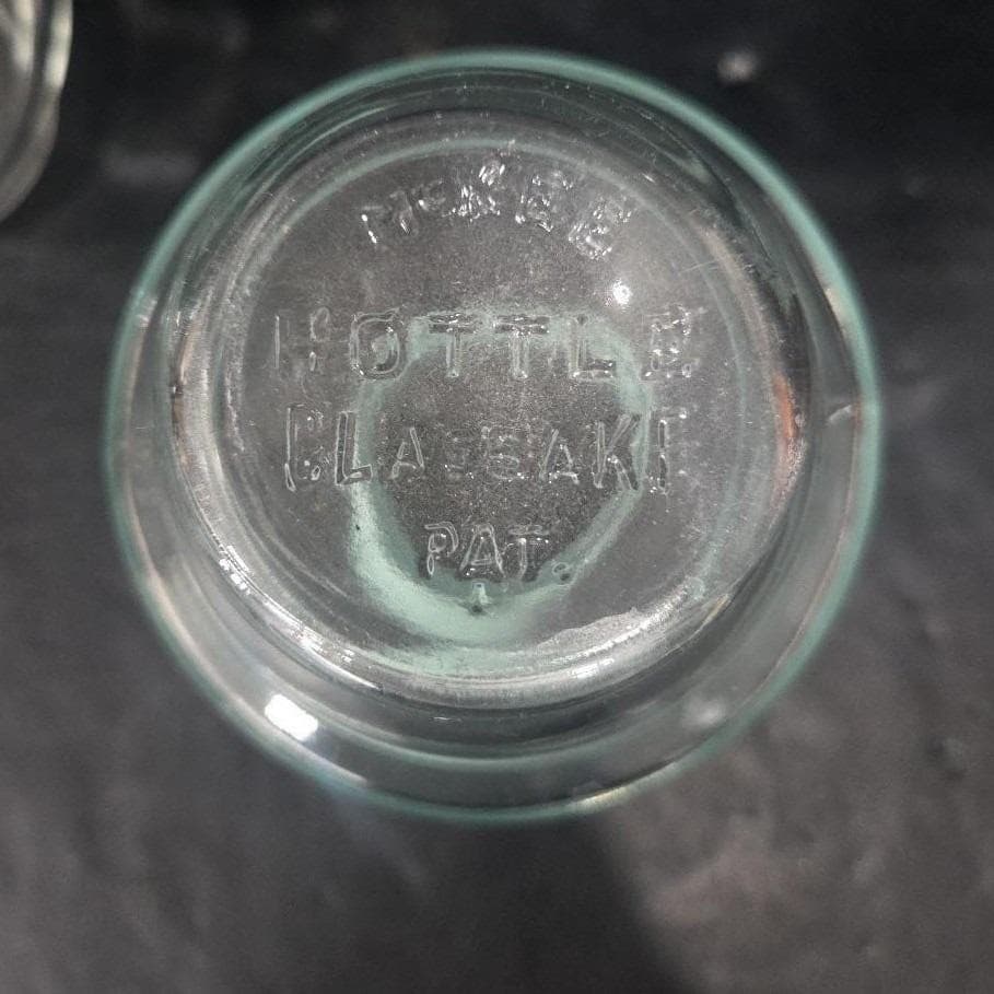 McKee Hottle Glass Decanters, Set of 2, Vintage Glasbake Coffee Tea Servers - Thumbnail 4