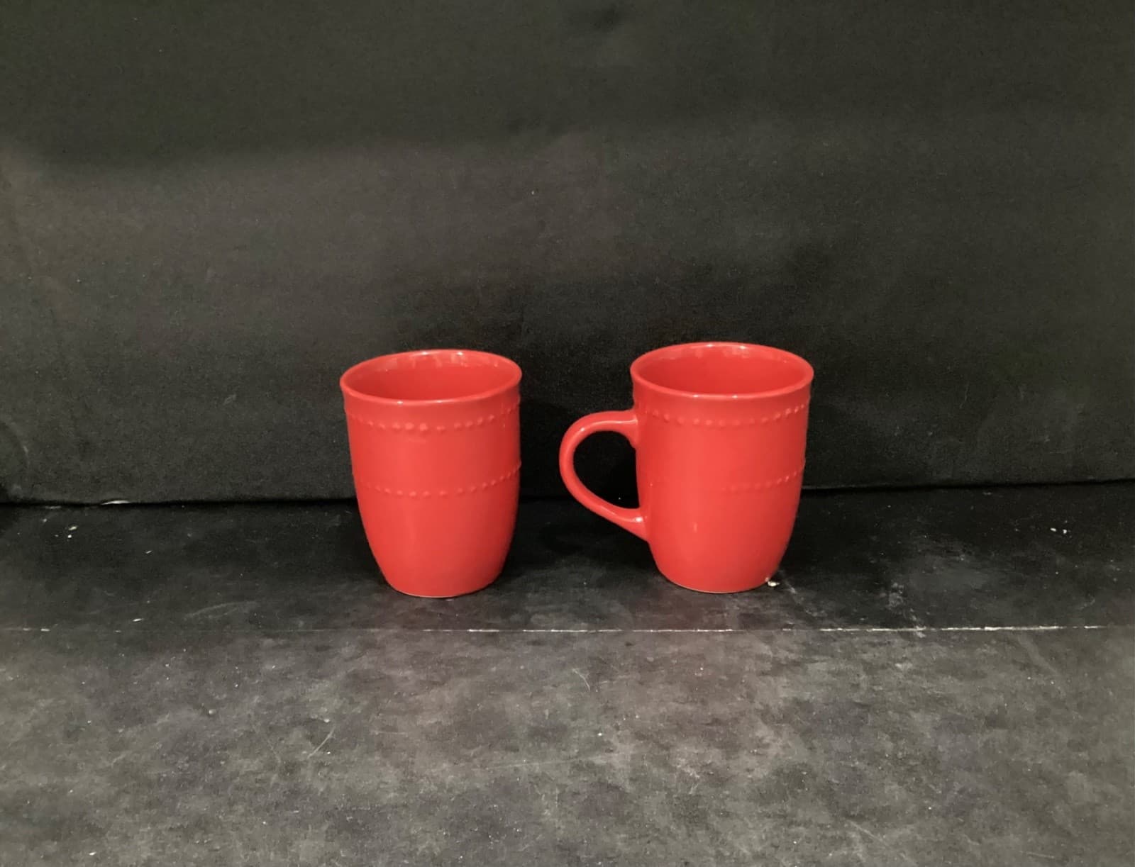 Royal Norfolk Red Ceramic Coffee Mugs Cups 4.5" Set of 2 - Thumbnail 9