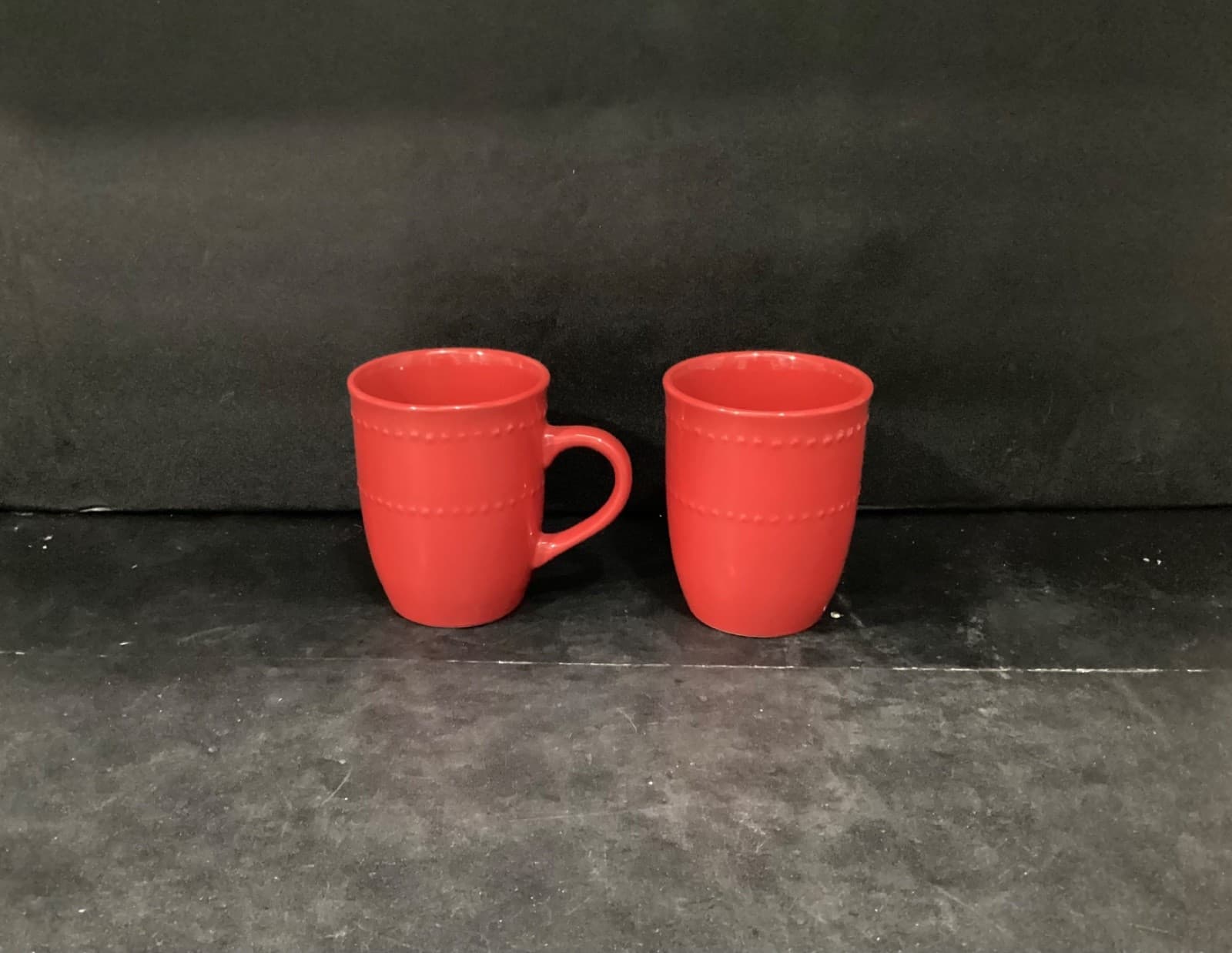 Royal Norfolk Red Ceramic Coffee Mugs Cups 4.5" Set of 2 - Thumbnail 8