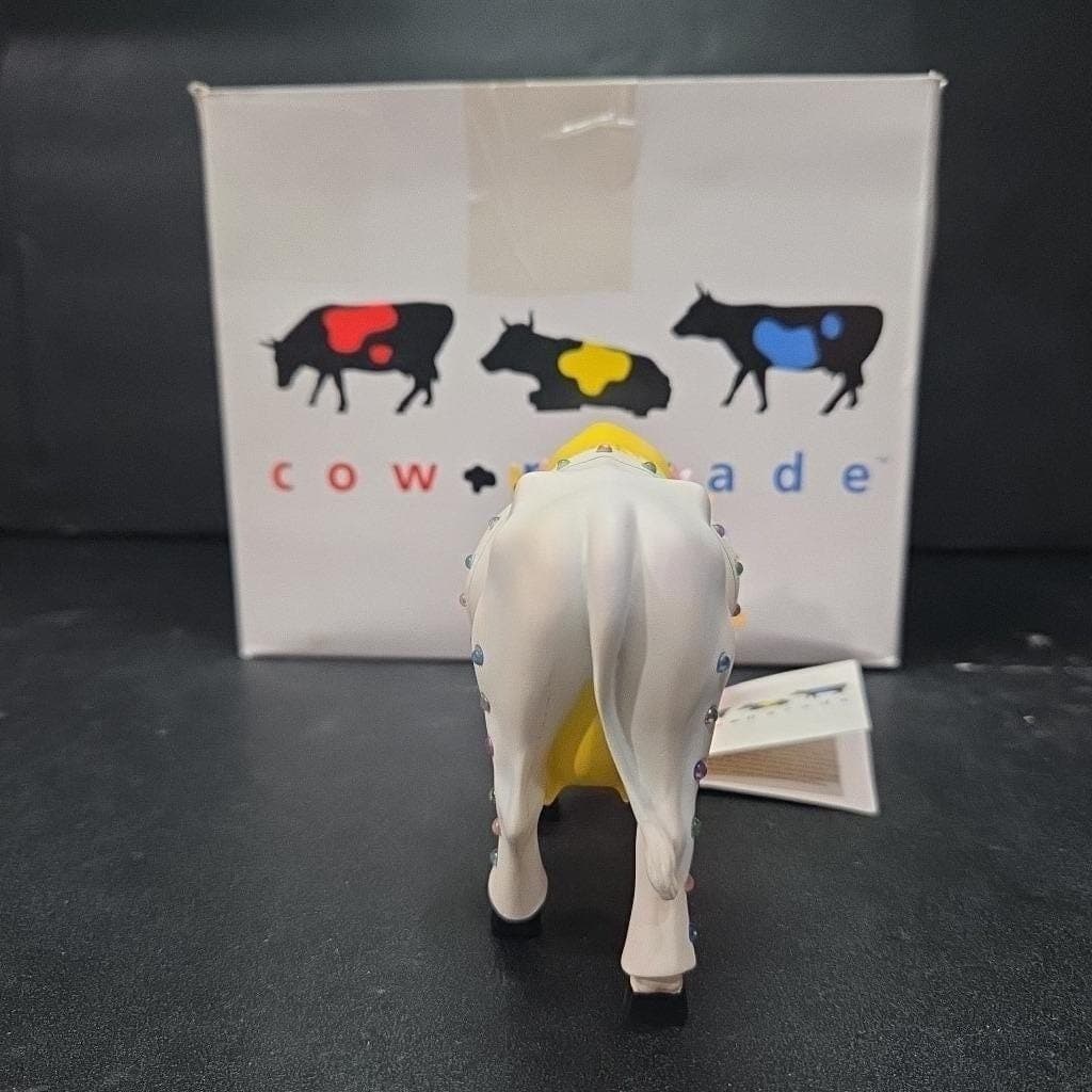 Cow Parade Rock-n-Roll Figurine, Westland Giftware, #9137, Box/Tag - Thumbnail 6