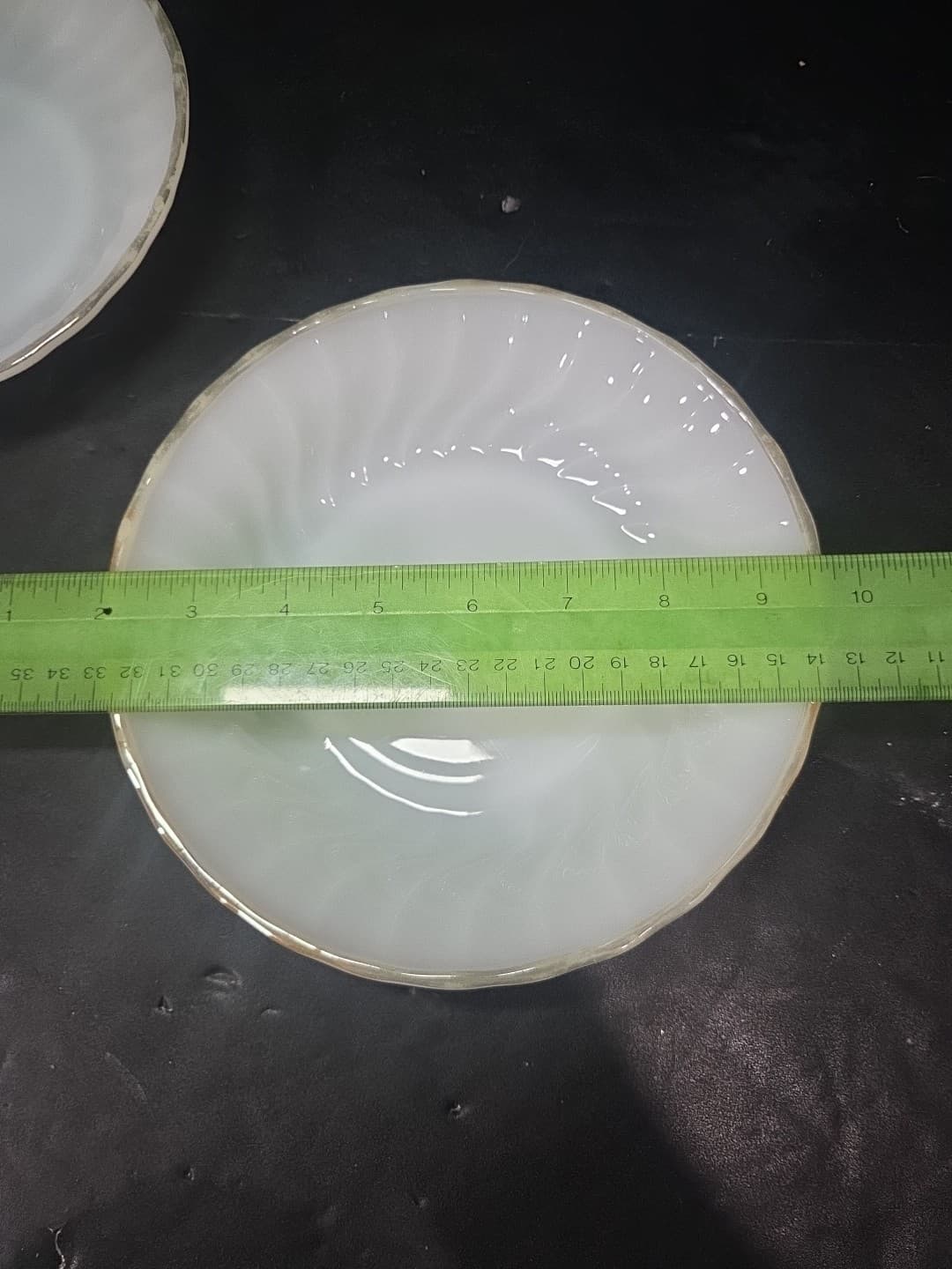 Anchor Hocking Swirl Golden Shell Luster Soup Bowls, Set of 2, Vtg Coupe Bowls - Thumbnail 5