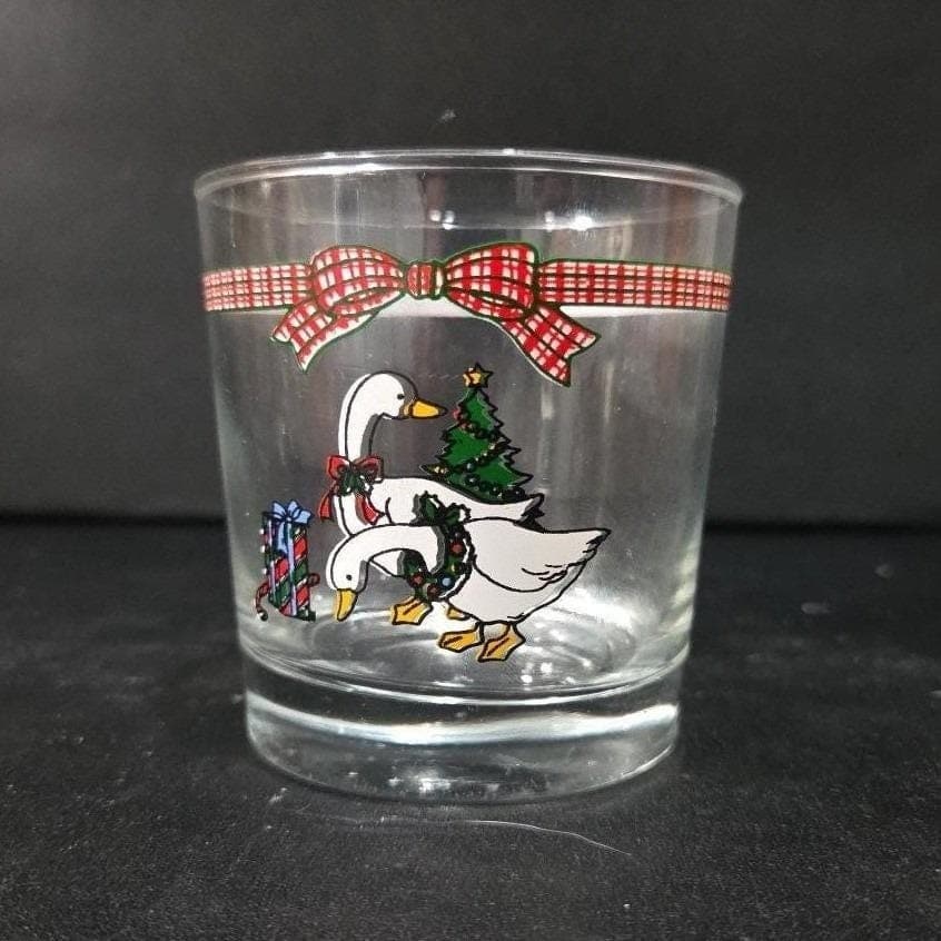 Anchor Hocking Christmas Memories Lowball, Vtg Old Fashioned Glass, Replacement - Thumbnail 7