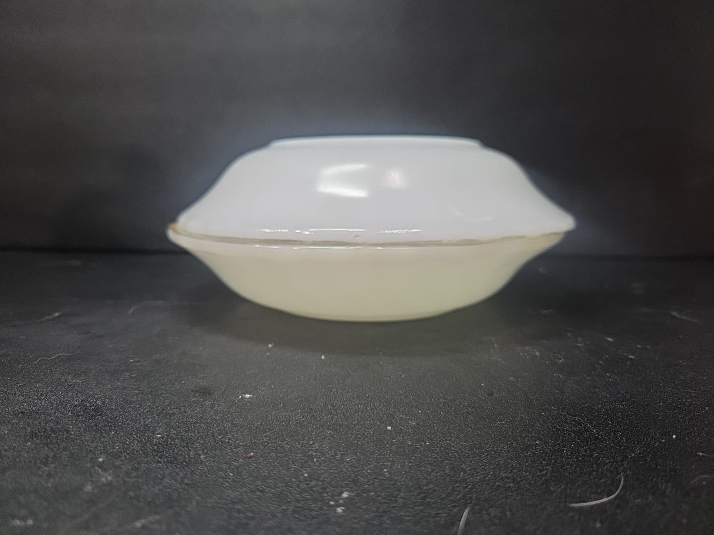 Anchor Hocking Swirl Golden Shell Luster Soup Bowls, Set of 2, Vtg Coupe Bowls - Thumbnail 10
