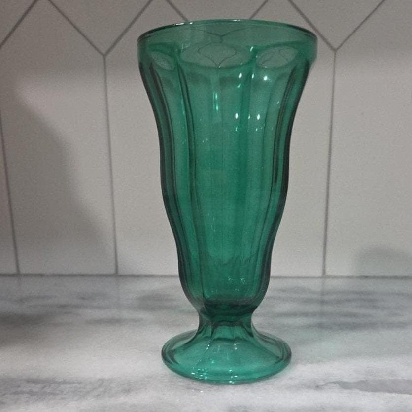 Anchor Hocking Emerald Green Parfait Glass, Dessert Float Glassware, Replacement - Thumbnail 10