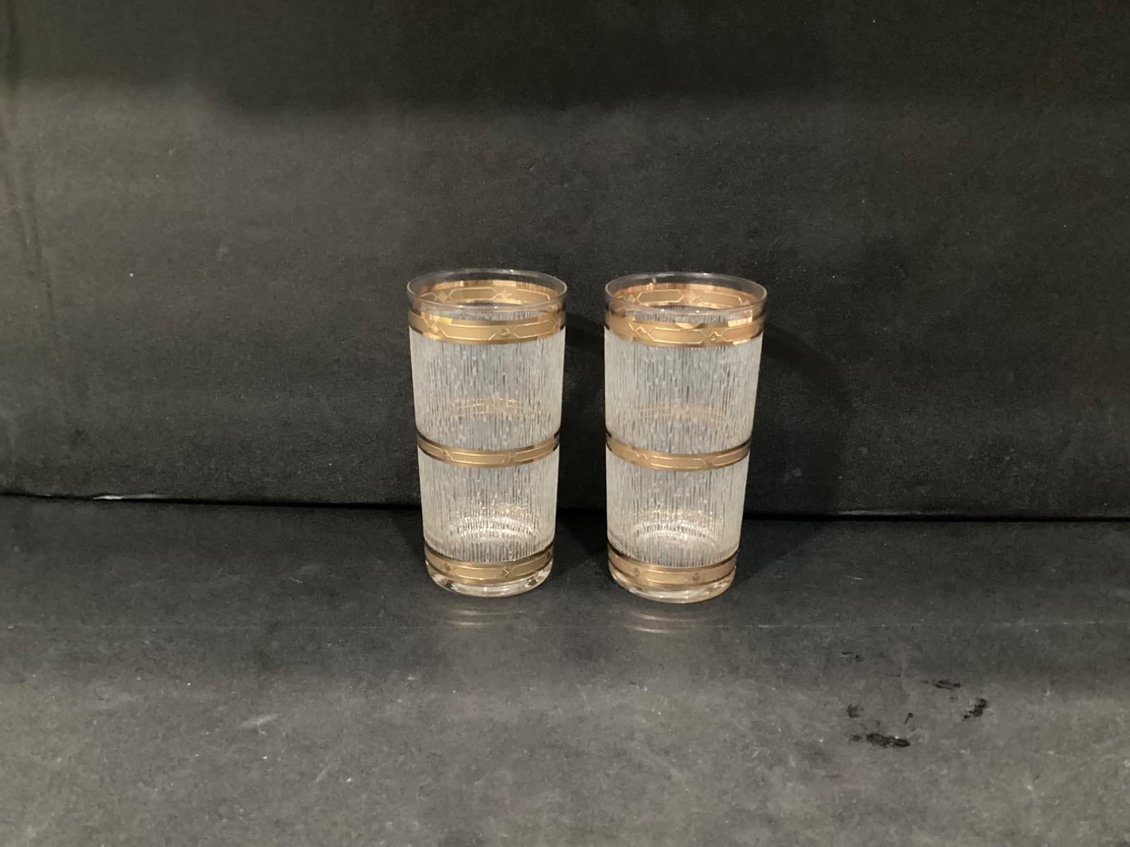 Vintage MCM Barware Culver 22K Gold Icicle 5.5 in Highball Glass ~ Set of 2 - Thumbnail 9