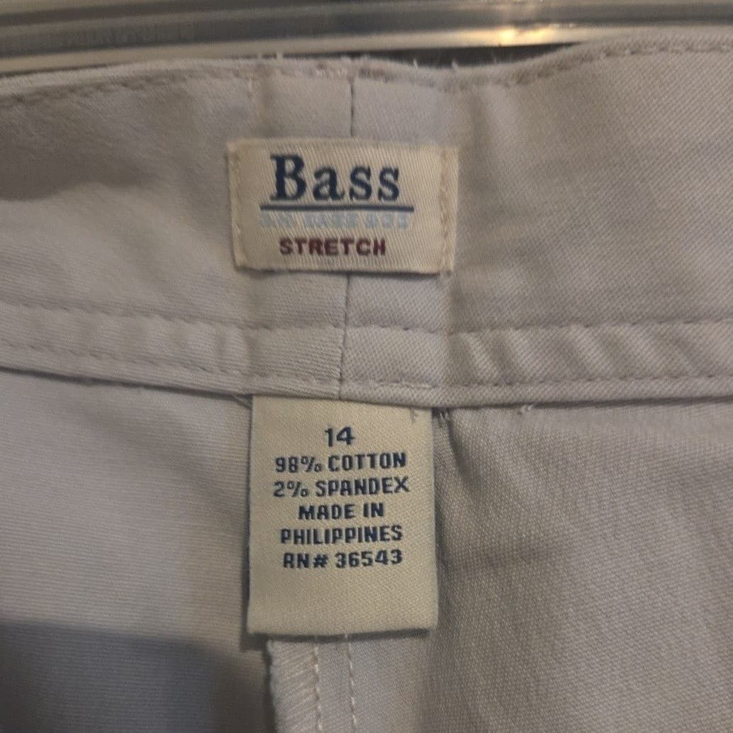 Bass Khaki Tan Stretch Cotton Cropped Capri Pants, Women's Size 14 - Thumbnail 5