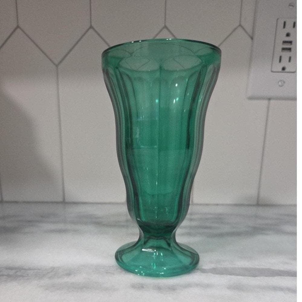 Anchor Hocking Emerald Green Parfait Glass, Dessert Float Glassware, Replacement - Thumbnail 9