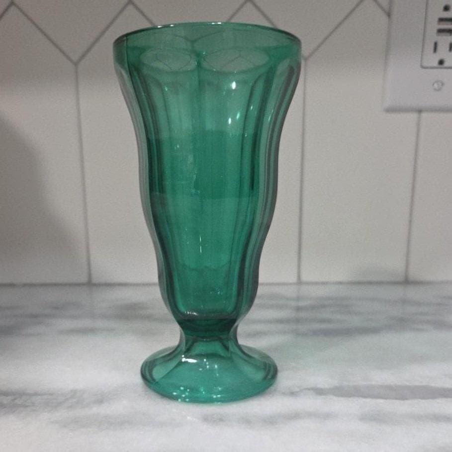 Anchor Hocking Emerald Green Parfait Glass, Dessert Float Glassware, Replacement - Thumbnail 7